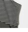 ボーダー ドッキングTシャツ ブラック＜A DAY IN THE LIFE＞