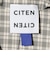 ＜CITEN＞トレンチライクショートブルゾンチェック