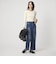 ＜1_OF MINE＞リブ クルーネック プルオーバー ニット ウォッシャブル