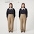 ［size SHORT/TALLあり］Daily Chic セミフレア パンツ