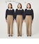 ［size SHORT/TALLあり］Daily Chic セミフレア パンツ