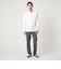 LONG FIBER COTTON クリア クルーネック 長袖 Tシャツ