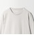 LONG FIBER COTTON クリア クルーネック 長袖 Tシャツ