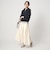 ギャザー フレア スカート オフホワイト