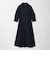 シャツ襟 フィット＆フレア タック 5分袖 ワンピース