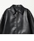 レザーライク ジップ ブルゾン