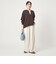 ＜at ease＞ドロスト ワイド パンツ オフホワイト
