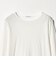 ハイツイストコットン シアークレープ ロングスリーブTシャツ