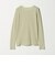 ハイツイストコットン シアークレープ ロングスリーブTシャツ