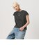 コットン ロゴプリント フレンチスリーブ Tシャツ