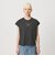 コットン ロゴプリント フレンチスリーブ Tシャツ