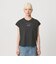 コットン ロゴプリント フレンチスリーブ Tシャツ
