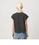 コットン ロゴプリント フレンチスリーブ Tシャツ