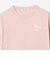 コットン ロゴプリント フレンチスリーブ Tシャツ