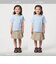ネック スリットTシャツ 100cm-160cm