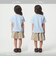 ネック スリットTシャツ 100cm-160cm