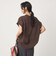 ＜at ease＞スキッパー カットソー 接触冷感 UVカット 遮熱