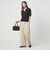 ＜at ease＞エリツキ スキッパー ニット 接触冷感 UVカット 遮熱