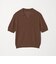 ＜at ease＞エリツキ スキッパー ニット 接触冷感 UVカット 遮熱