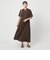 ［size SHORT/TALLあり］ワッシャー プリーツ ショートスリーブ ワンピース