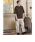 FINE BASIC ハシゴ Super100’s ウール 半袖 Tシャツ