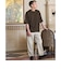 FINE BASIC ハシゴ Super100’s ウール 半袖 Tシャツ