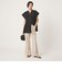 BREEZE LINEN ブリーズリネン ワイド パンツ オフホワイト ドット