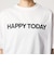 ヘムギャザー ロゴ Tシャツ