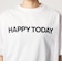 ヘムギャザー ロゴ Tシャツ