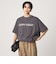 ヘムギャザー ロゴ Tシャツ
