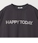ヘムギャザー ロゴ Tシャツ