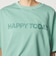 ヘムギャザー ロゴ Tシャツ