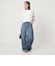 ＜at ease＞ワッフル ヘンリーネック  フラワープリント 5分袖 カットソー