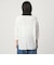 ＜at ease＞ワッフル ヘンリーネック  フラワープリント 5分袖 カットソー