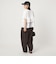 ＜at ease＞フロント フリル ショートスリーブ カットソー
