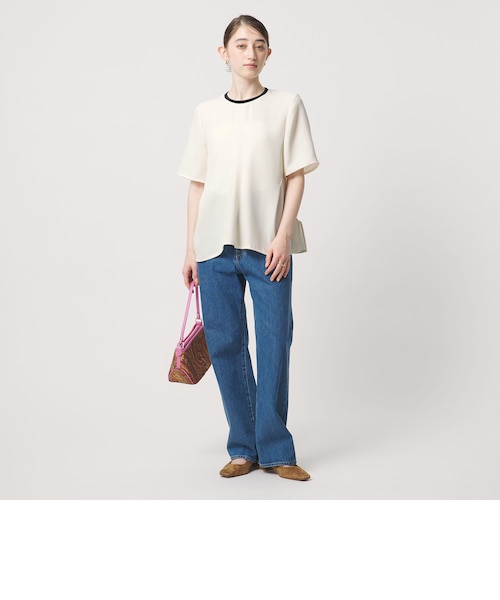 COMFY イレギュラー ヘム ブラウス ‐防汚 UVカット ウォッシャブル