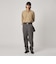＜Steven Alan＞ ウール オックスフォード アウト ワンプリーツ スラックス