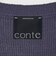 ＜conte＞コットン リリヤーン Vネックカーディガン