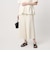 COMFY クロップド ワイドパンツ ホワイト ‐防汚 UVカット ウォッシャブル‐