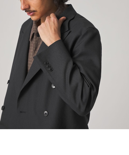Steven Alan＞ ウール オックスフォード ダブルブレステッド 6B