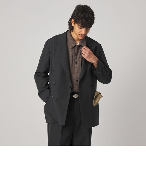Steven Alan＞ ウール オックスフォード ダブルブレステッド 6B