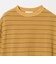 コットンポリエステル ボーダー ハーフスリーブTシャツ
