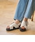 ビッグバックル クロスストラップ サンダル