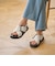 ビッグバックル クロスストラップ サンダル