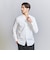 【WARDROBE SMART】コットン バンドカラー スキッパー シャツ