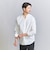 【WARDROBE SMART】コットン バンドカラー スキッパー シャツ