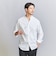 【WARDROBE SMART】コットン バンドカラー スキッパー シャツ
