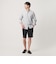 【WARDROBE SMART】コットン バンドカラー スキッパー シャツ