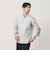 【WARDROBE SMART】コットン バンドカラー スキッパー シャツ