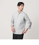 【WARDROBE SMART】コットン バンドカラー スキッパー シャツ